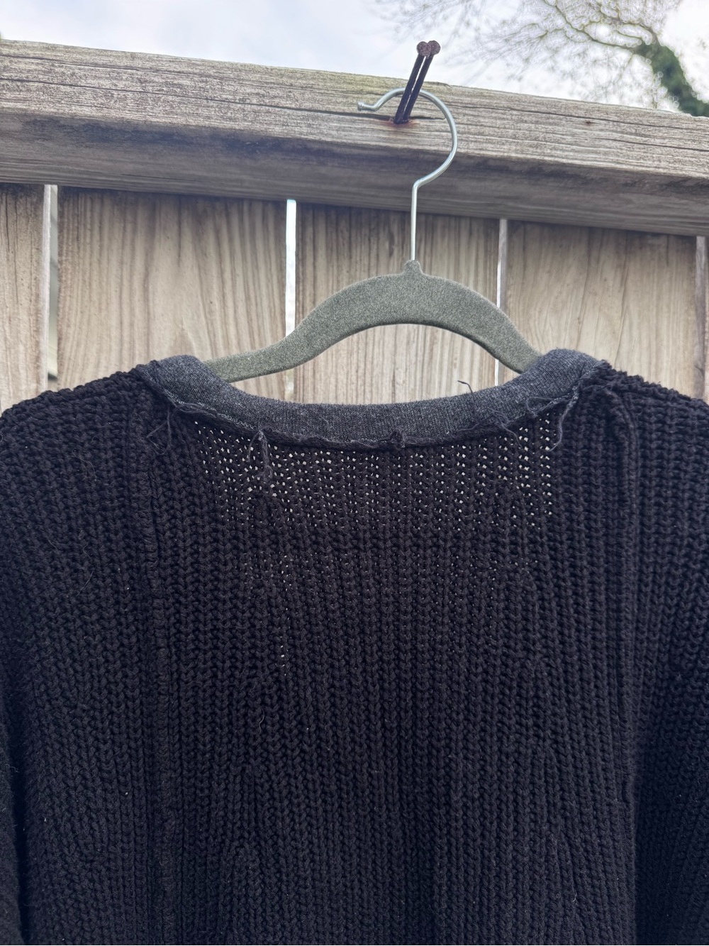 Free People Take Me Over Black Oversized Sweater XS/S - Picture 7 of 12